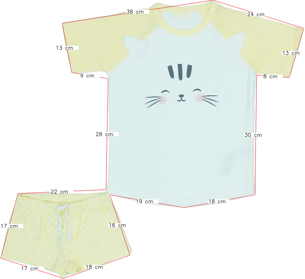 Sárga Kiki&amp;Koko 2 részes szett - Felsőruházat és nadrág EU 116 / UK 6 év / US 6 év/S