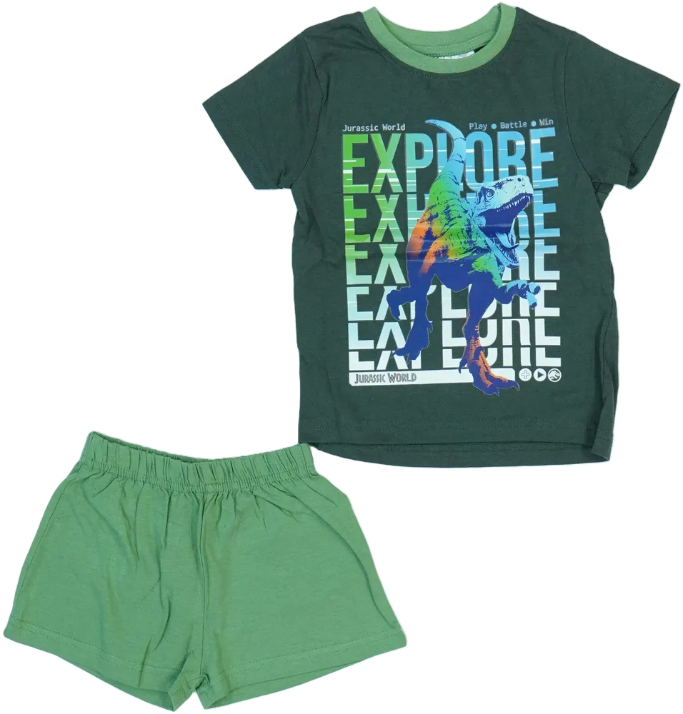 Green Jurassic World 2-piece set - Top &amp; Bottom EU 92 / UK 2 years / US 2T