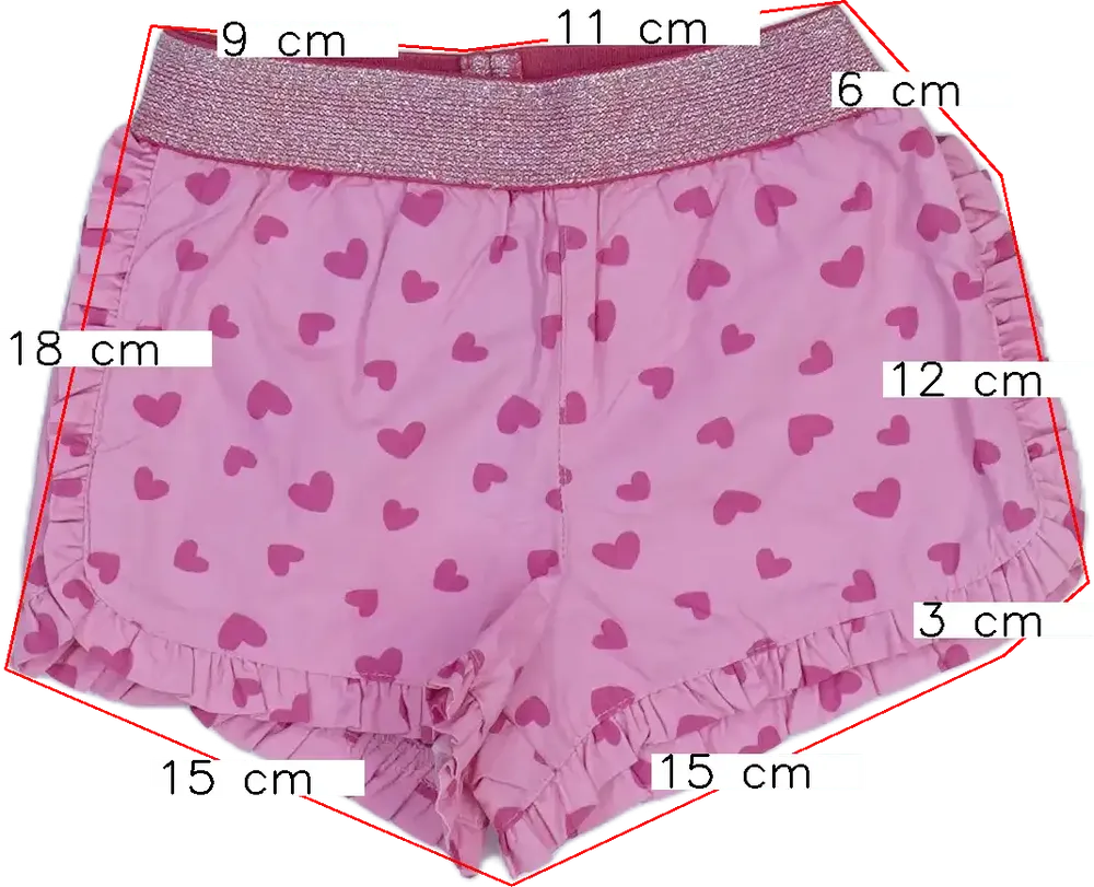 Rózsaszín Ergee Rövidnadrág EU 68 / UK 3-6 hónap / US 3-6 hónap