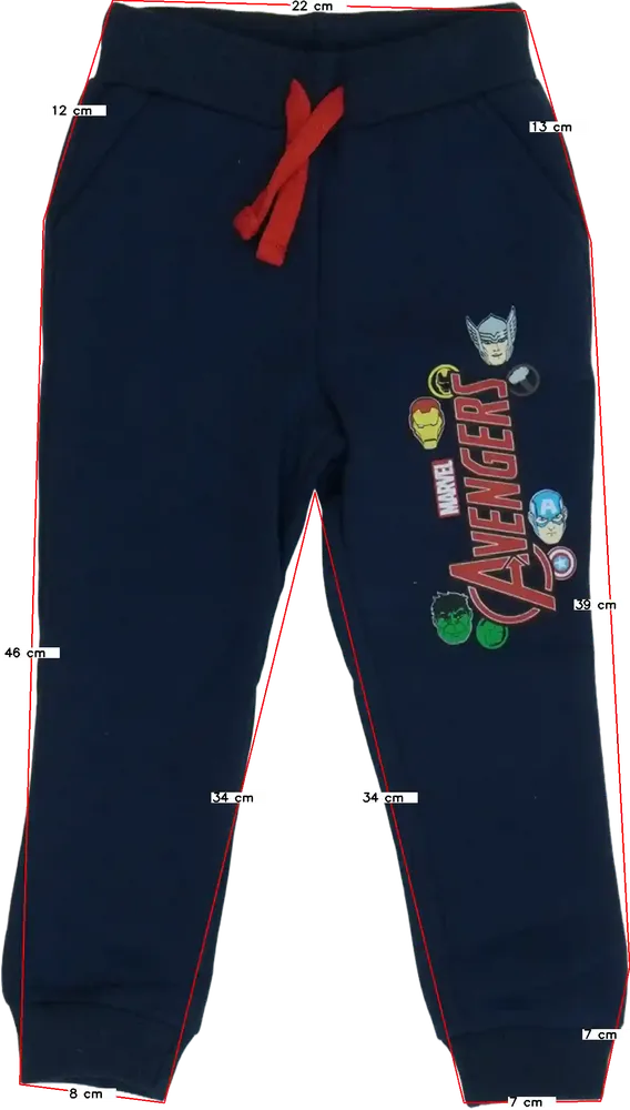 Kék Marvel Melegítőnadrág EU 98 / UK 3 év / US 3T