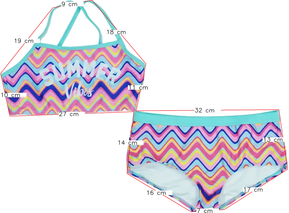 Többszínű Egyéb Bikini EU 152 / UK 12 év / US 12 év/L