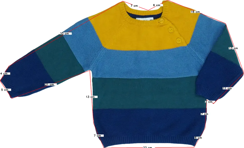 Többszínű Ergee Kötött pulcsi EU 62 / UK 0-3 hónap / US 0-3 hónap