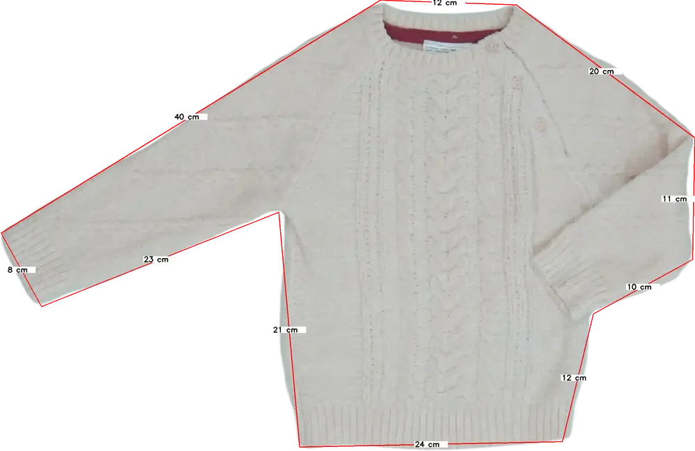 Rózsaszín Ergee Kötött pulcsi EU 80 / UK 9-12 hónap / US 12 hónap