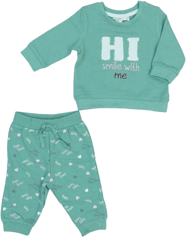 Green Ergee 2-piece set - Top &amp; Bottom EU 62 / UK 0-3 months / US 0-3 months