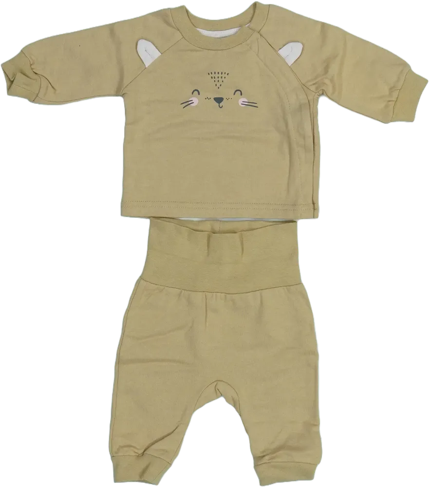 Brown Ergee 2-piece set - Top &amp; Bottom EU 50 / UK Newborn / US Newborn