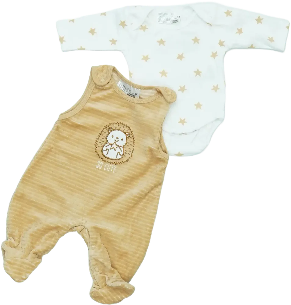Brown Ergee 2-piece set - Top &amp; Bottom EU 42 / UK Preemie / US Preemie