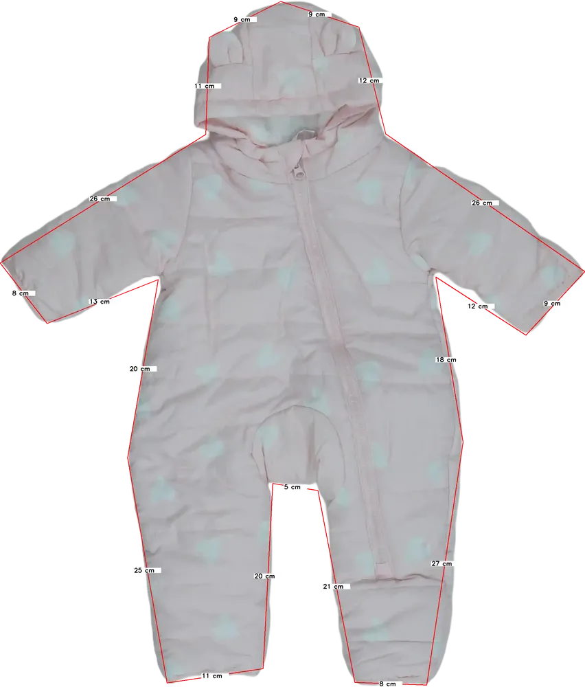 Rózsaszín Ergee Baby overál EU 86 / UK 12-18 hónap / US 18 hónap