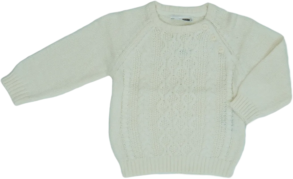 Fehér Ergee Kötött pulcsi EU 74 / UK 6-9 hónap / US 6-9 hónap