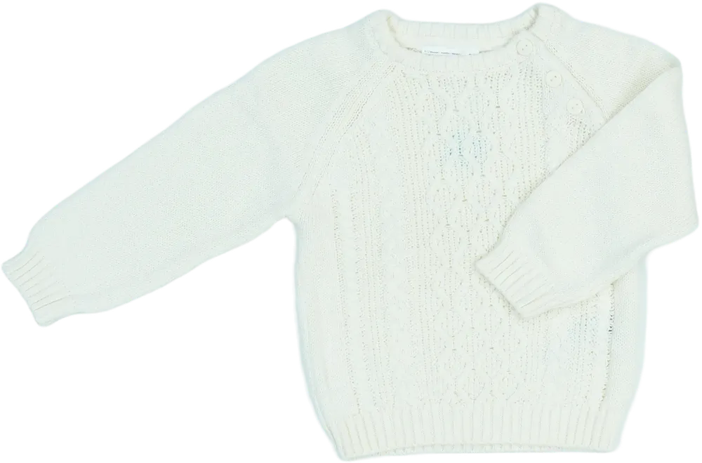 Fehér Ergee Kötött pulcsi EU 80 / UK 9-12 hónap / US 12 hónap