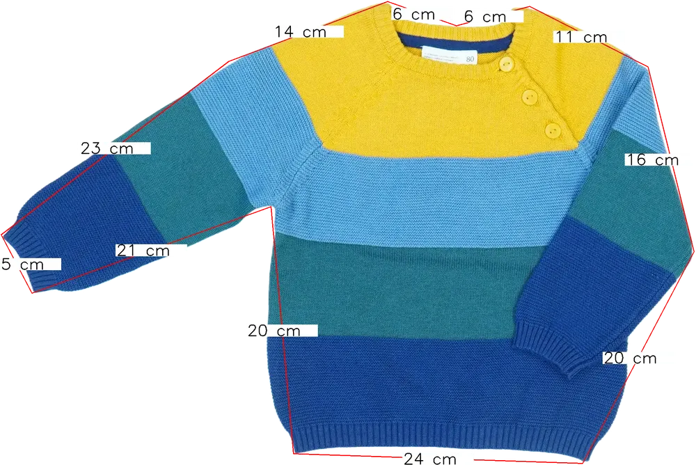 Többszínű Ergee Kardigán EU 80 / UK 9-12 hónap / US 12 hónap