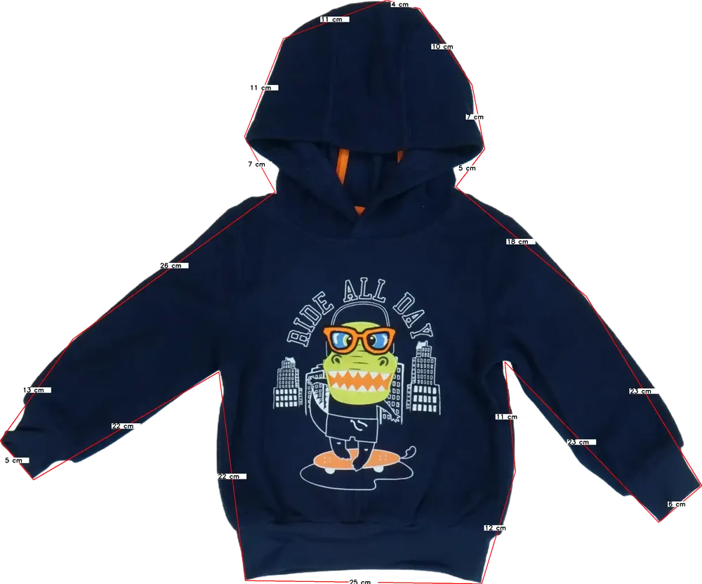 Kék Kiki&amp;Koko Kapucnis pulóver EU 104 / UK 4 év / US 4T/XS