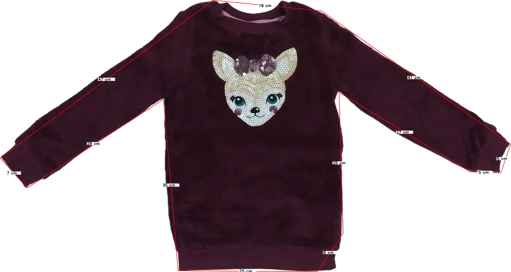 Bordó Kiki&amp;Koko Pulóver EU 116 / UK 6 év / US 6 év/S