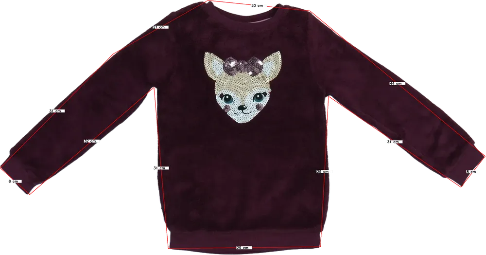 Bordó Kiki&amp;Koko Pulóver EU 122 / UK 7 év / US 7 év/M