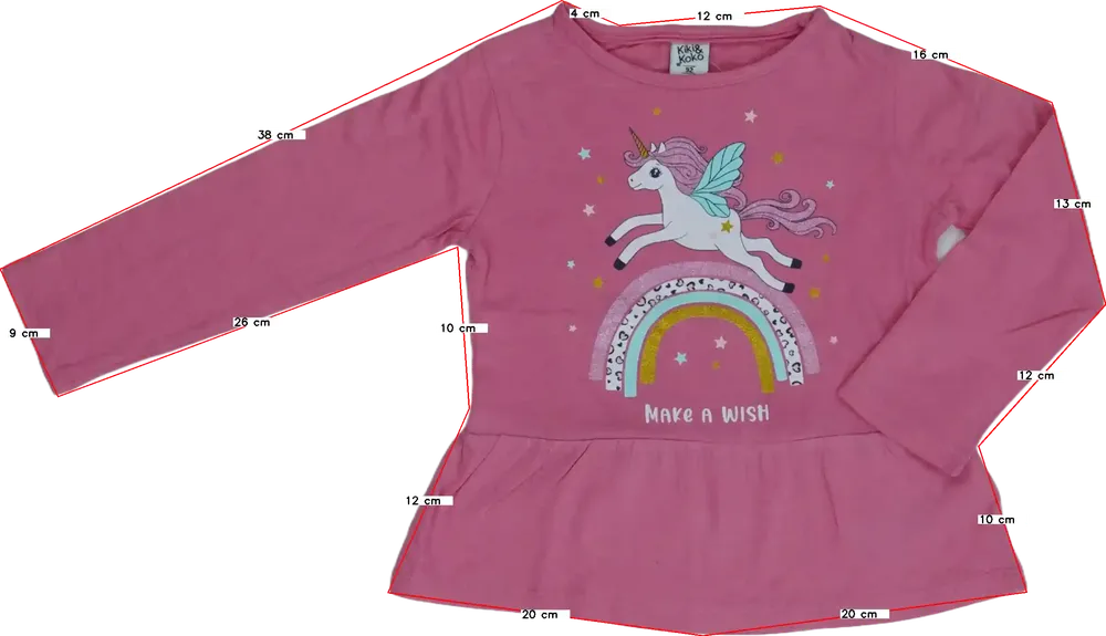 Rózsaszín Kiki&amp;Koko Tunika EU 92 / UK 2 év / US 2T