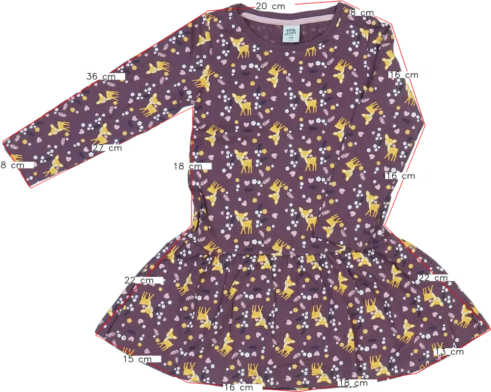 Bordó Kiki&amp;Koko Ruha EU 110 / UK 5 év / US 5 év/XS