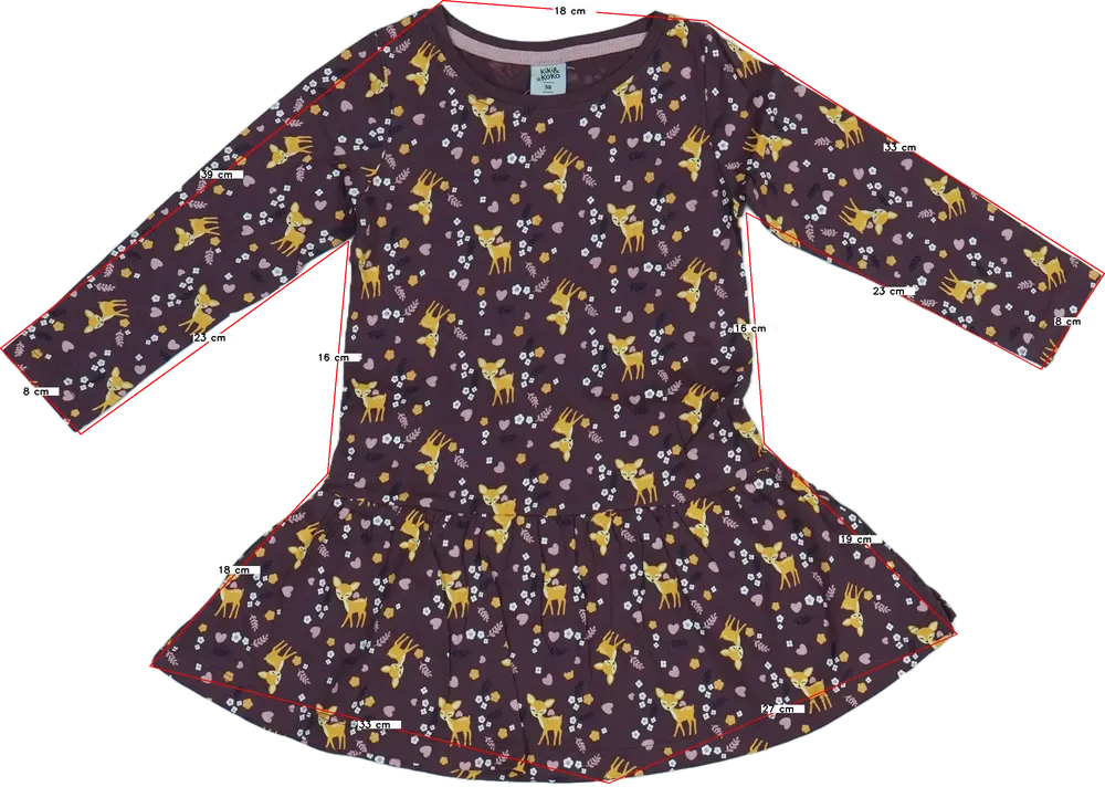 Bordó Kiki&amp;Koko Ruha EU 98 / UK 3 év / US 3T