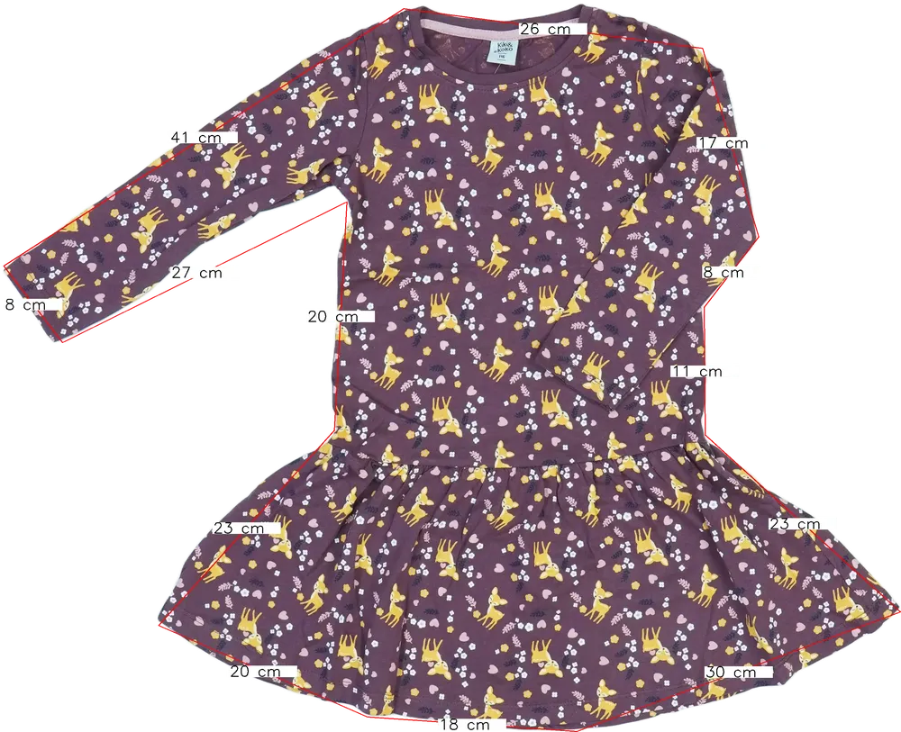 Bordó Kiki&amp;Koko Ruha EU 116 / UK 6 év / US 6 év/S