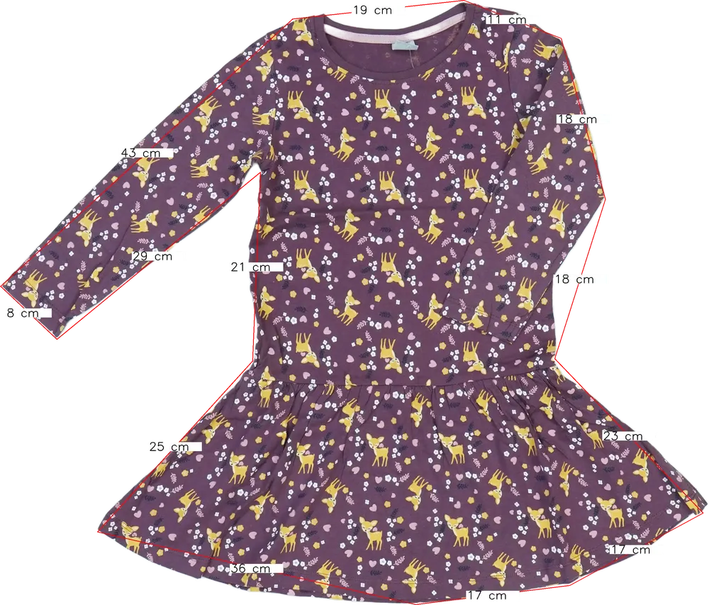 Bordó Kiki&amp;Koko Ruha EU 122 / UK 7 év / US 7 év/M