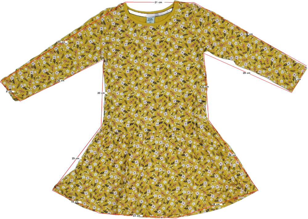 Sárga Kiki&amp;Koko Ruha EU 122 / UK 7 év / US 7 év/M