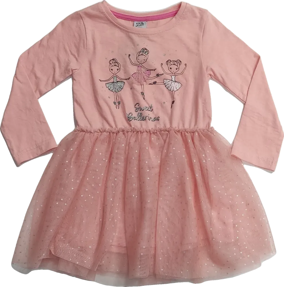 Rózsaszín Kiki&amp;Koko Ruha EU 104 / UK 4 év / US 4T/XS