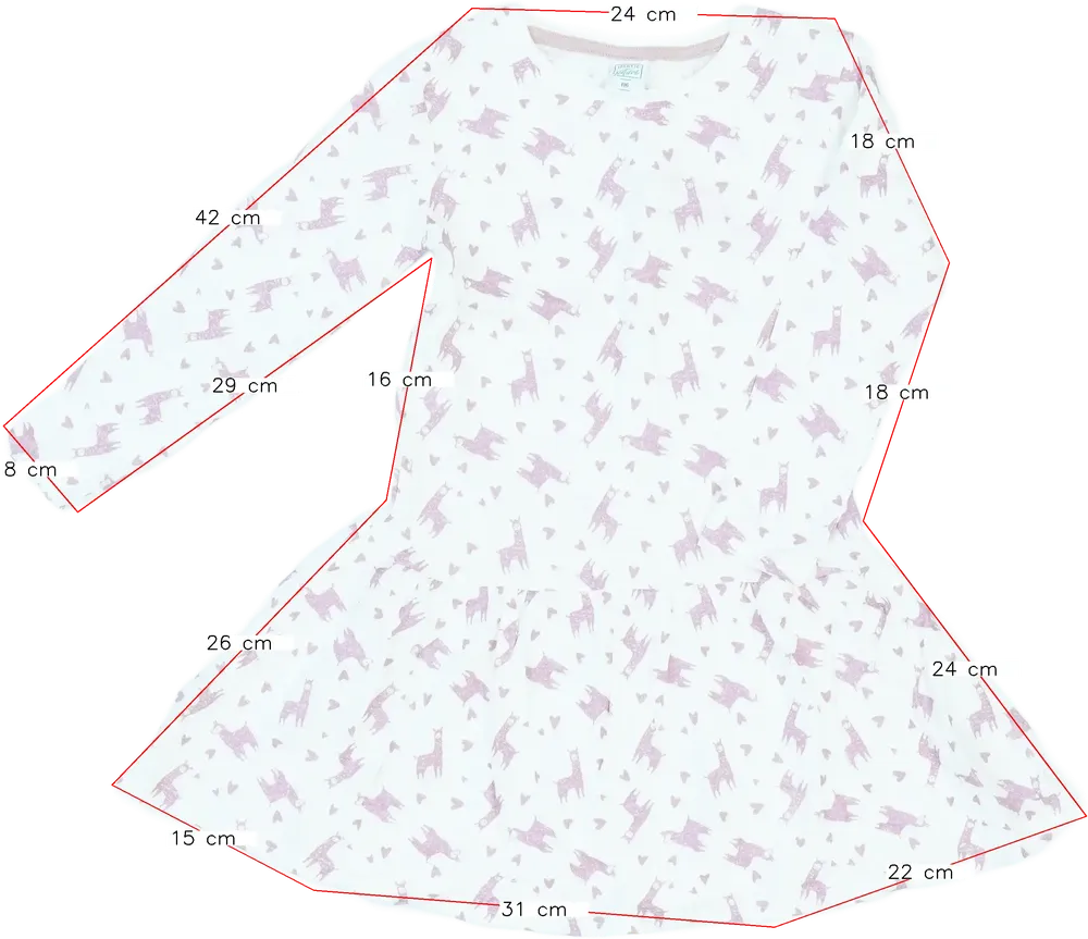 Fehér Identic Ruha EU 116 / UK 6 év / US 6 év/S