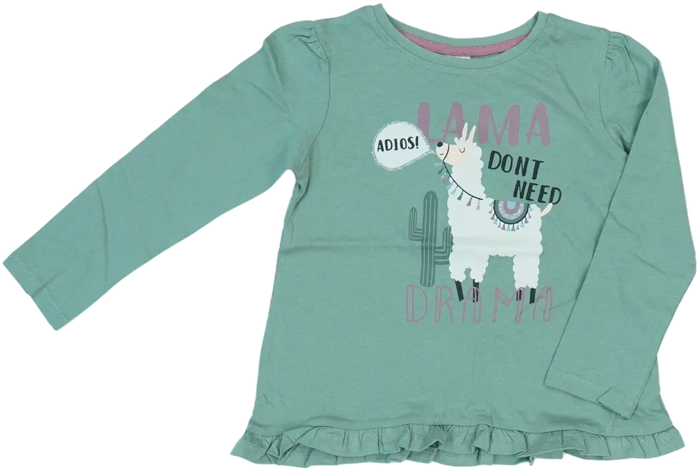 Zöld Identic Hosszú ujjú felső EU 104 / UK 4 év / US 4T/XS