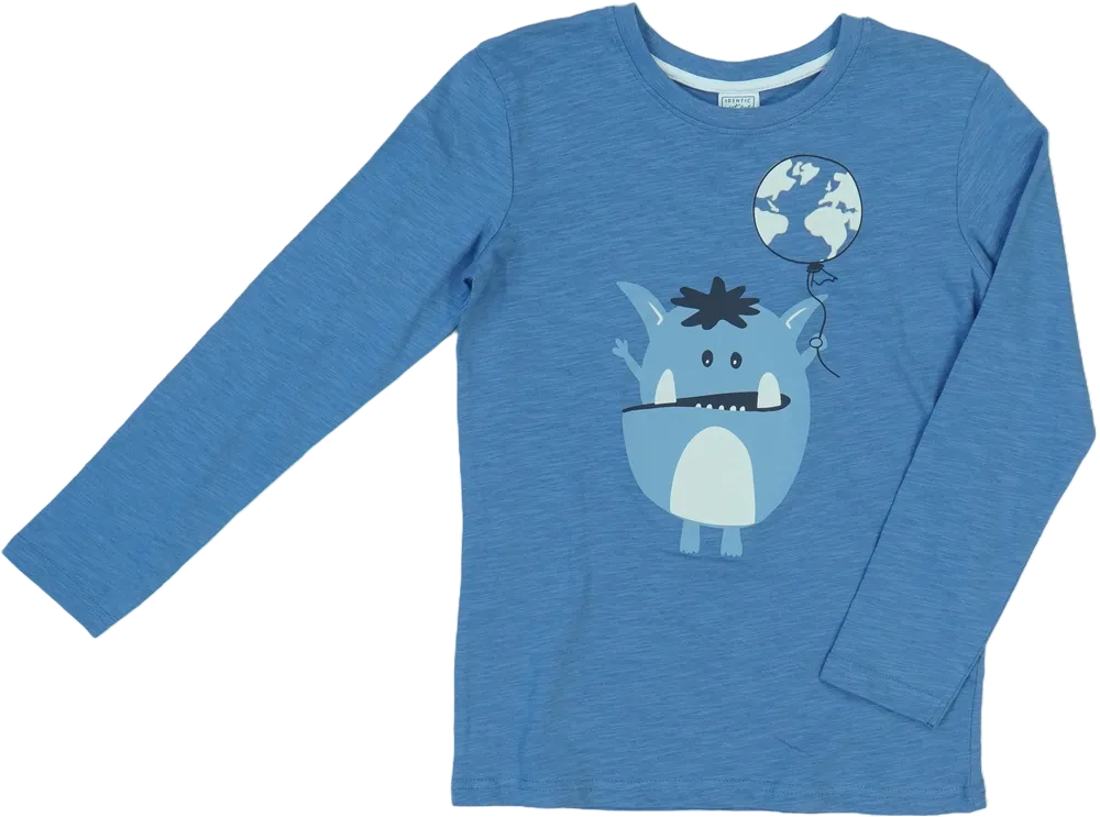 Kék Identic Hosszú ujjú felső EU 140 / UK 10 év / US 10 év/L