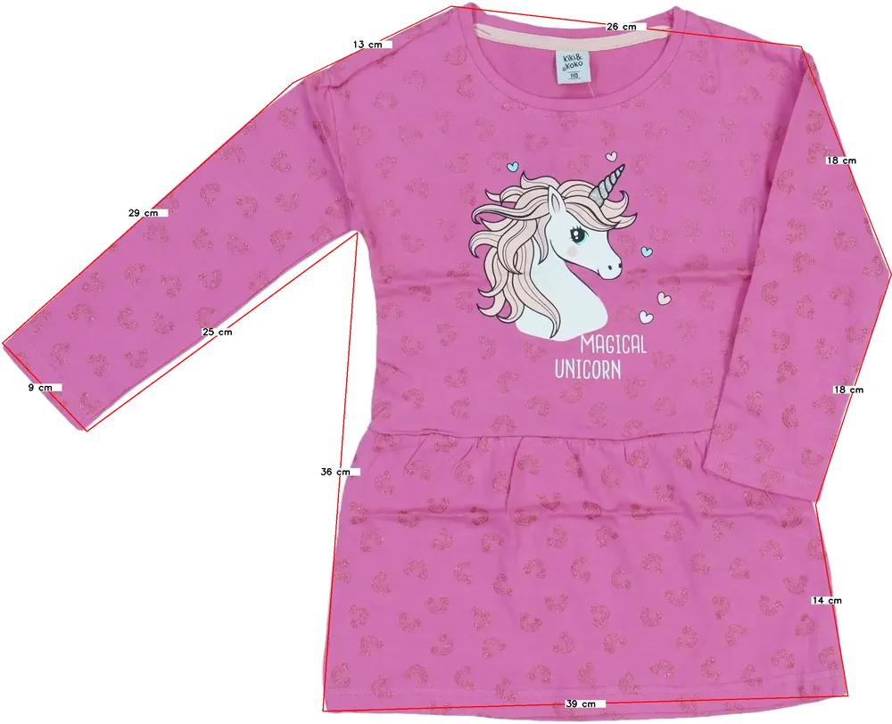 Rózsaszín Kiki&amp;Koko Tunika EU 110 / UK 5 év / US 5 év/XS