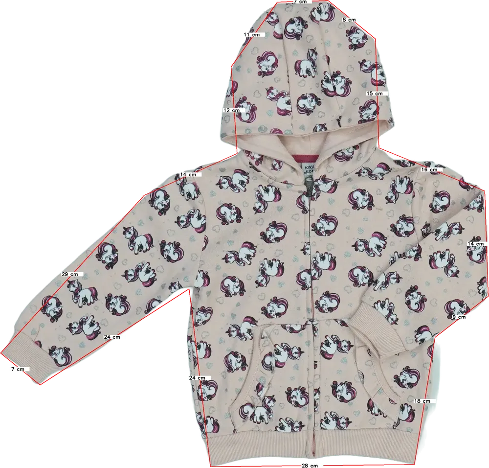 Rózsaszín Kiki&amp;Koko Kapucnis pulóver EU 110 / UK 5 év / US 5 év/XS