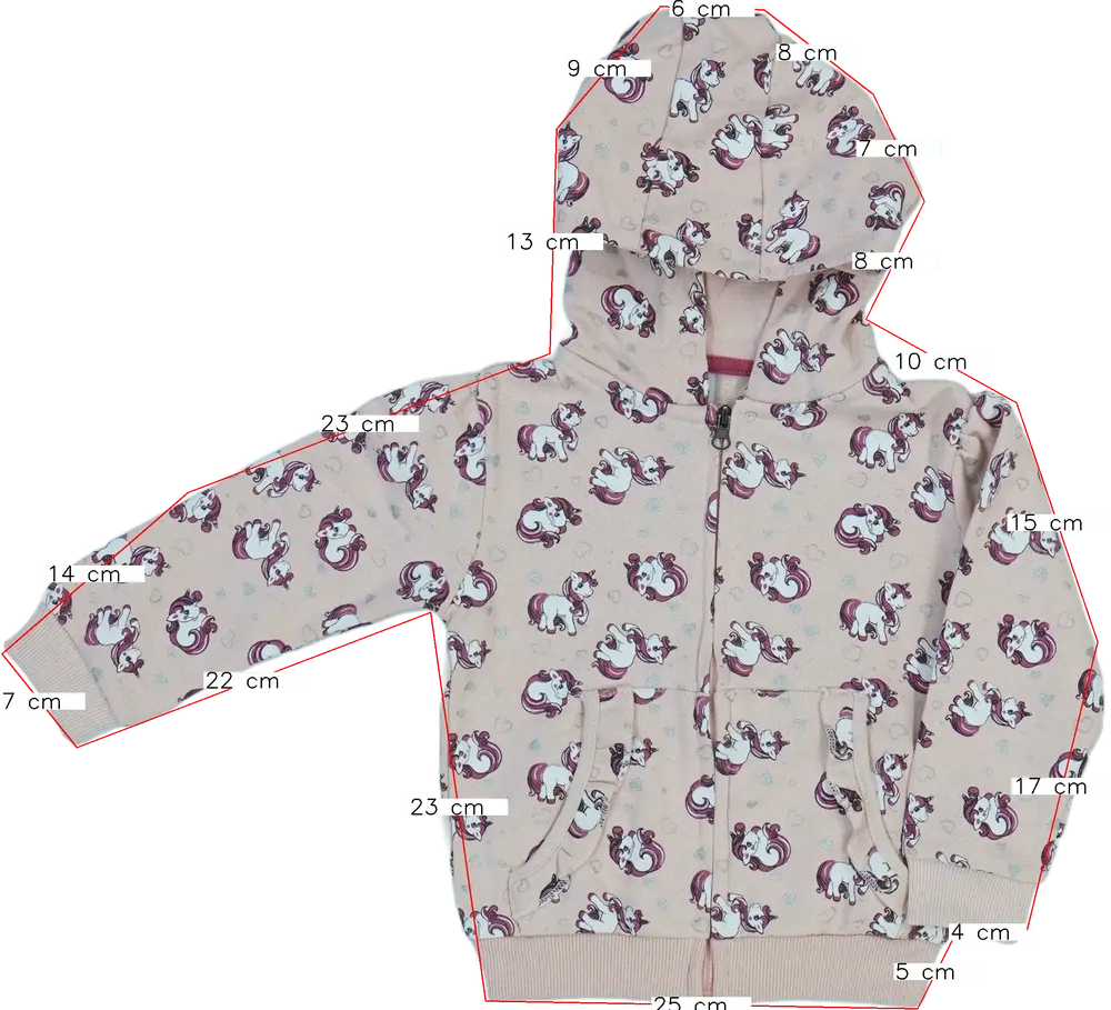 Rózsaszín Kiki&amp;Koko Kapucnis pulóver EU 98 / UK 3 év / US 3T