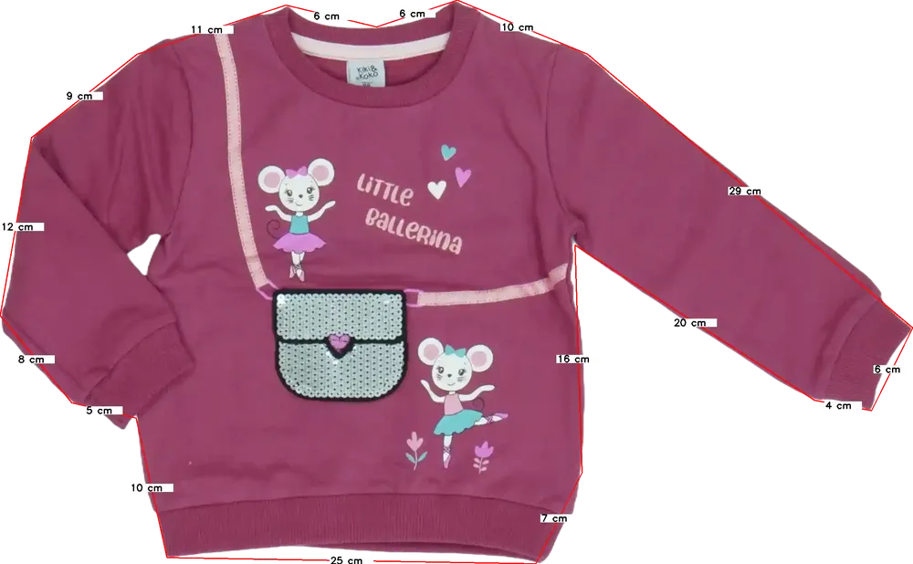 Rózsaszín Kiki&amp;Koko Pulóver EU 104 / UK 4 év / US 4T/XS