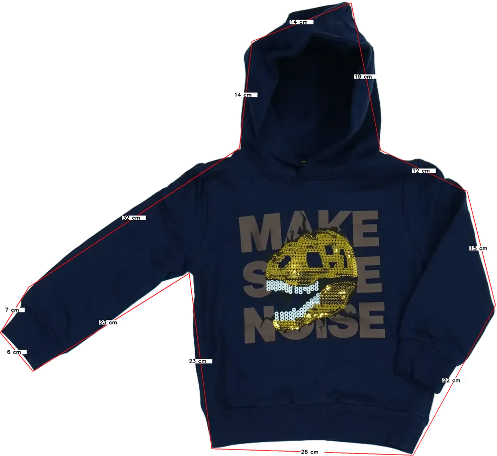 Kék Kiki&amp;Koko Kapucnis pulóver EU 122 / UK 7 év / US 7 év/M