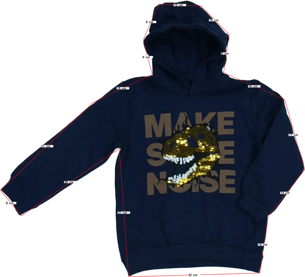 Kék Kiki&amp;Koko Kapucnis pulóver EU 122 / UK 7 év / US 7 év/M