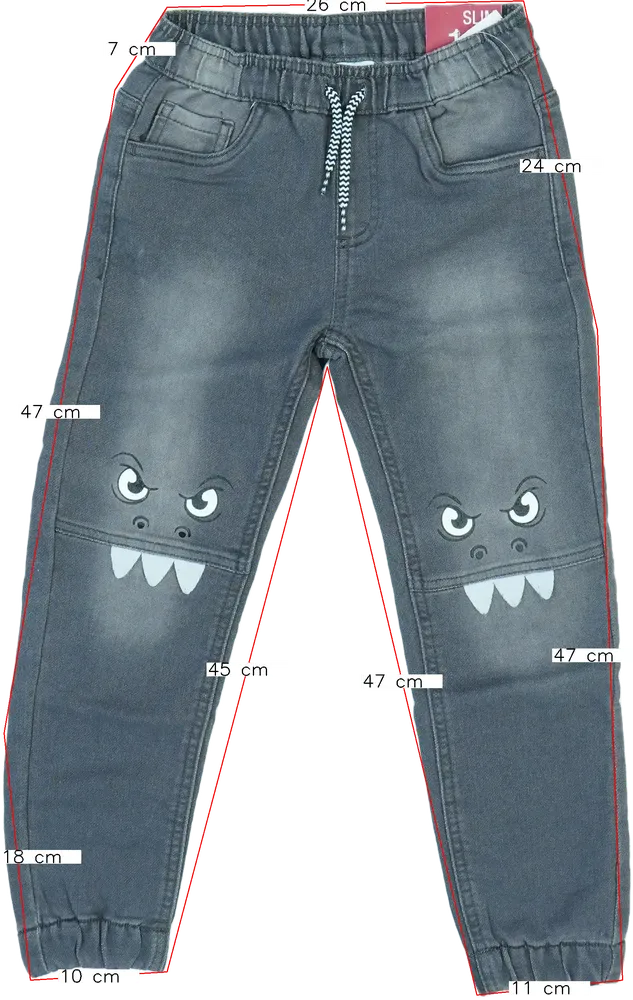 Szürke Kiki&amp;Koko Farmernadrág EU 122 / UK 7 év / US 7 év/M