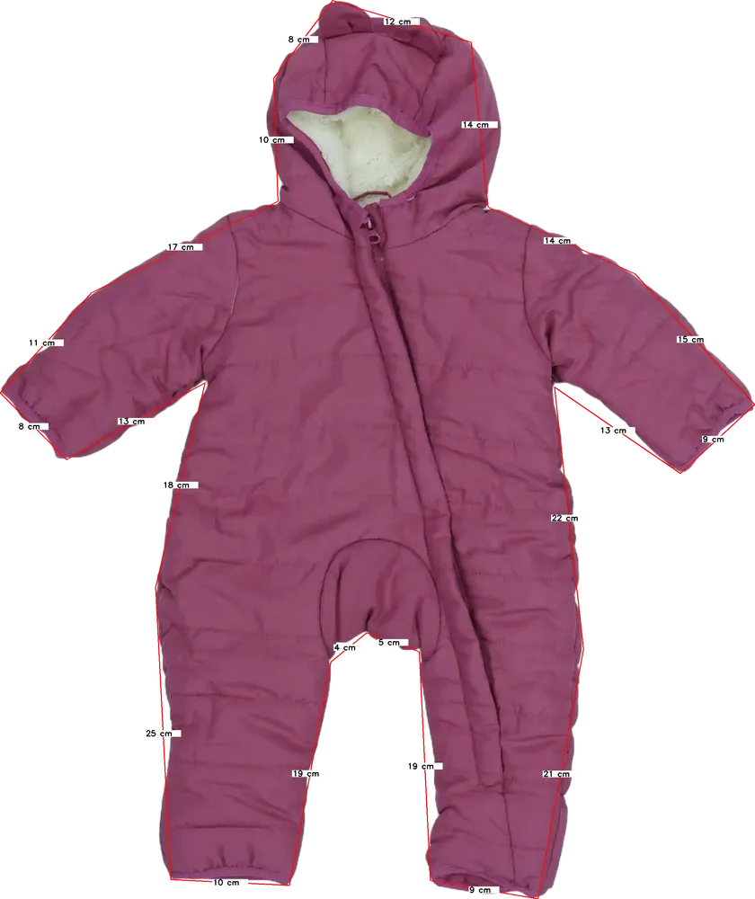 Rózsaszín Ergee Baby overál EU 62 / UK 0-3 hónap / US 0-3 hónap