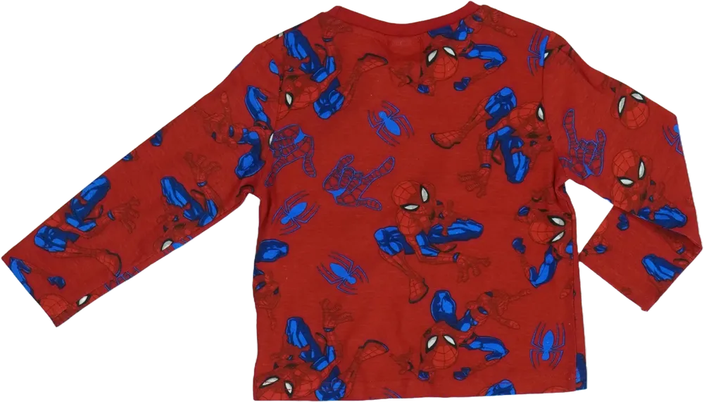 Piros Marvel Hosszú ujjú felső EU 98 / UK 3 év / US 3T