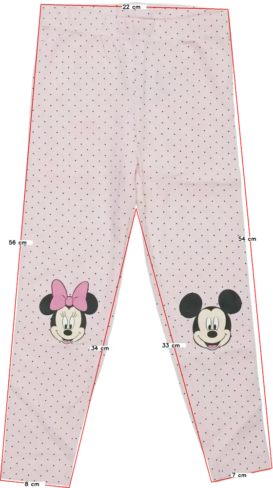 Rózsaszín Disney Leggings EU 104 / UK 4 év / US 4T/XS