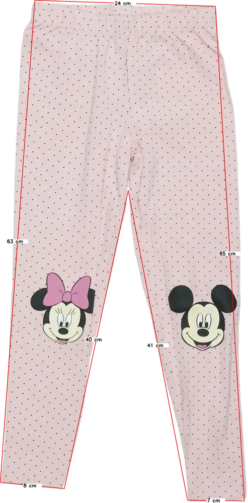 Rózsaszín Disney Leggings EU 122 / UK 7 év / US 7 év/M