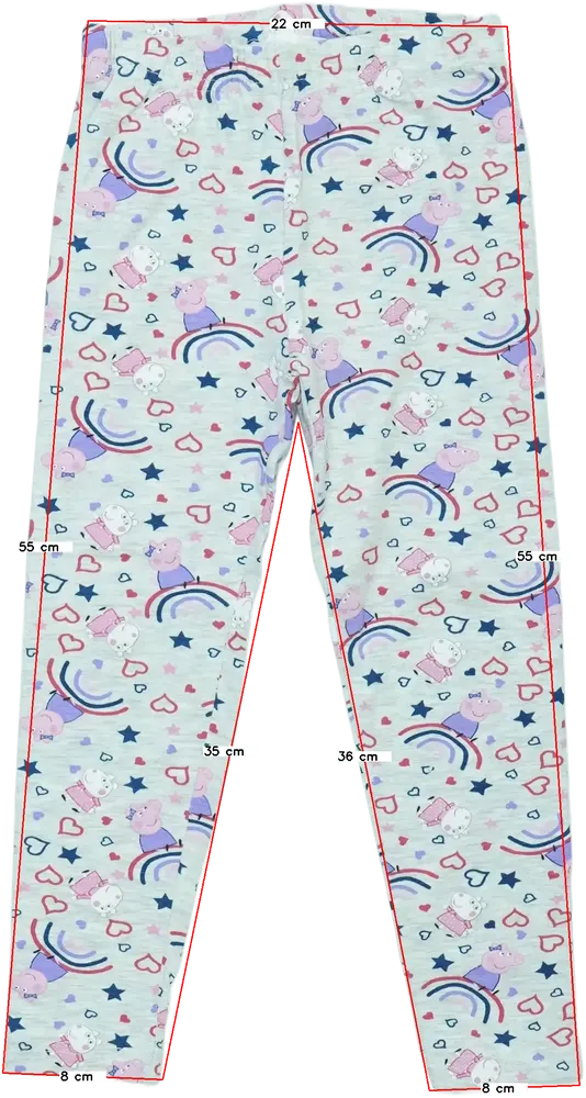 Szürke Peppa Pig Leggings EU 104 / UK 4 év / US 4T/XS