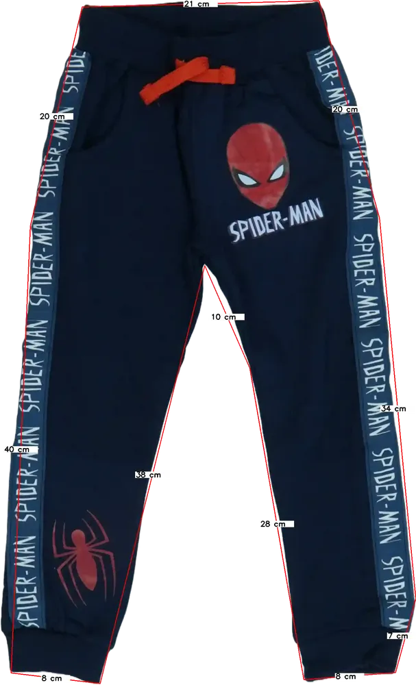 Kék Marvel Melegítőnadrág EU 110 / UK 5 év / US 5 év/XS