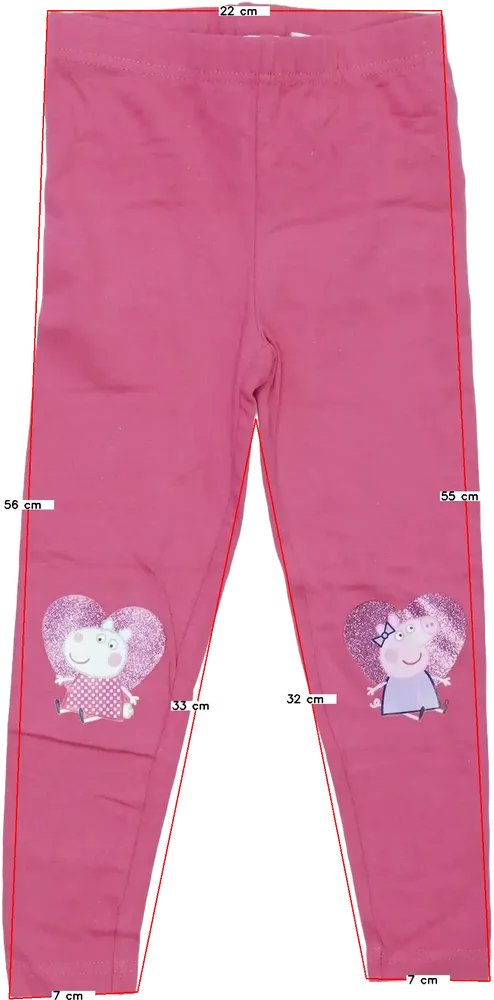 Rózsaszín Peppa Pig Leggings EU 104 / UK 4 év / US 4T/XS