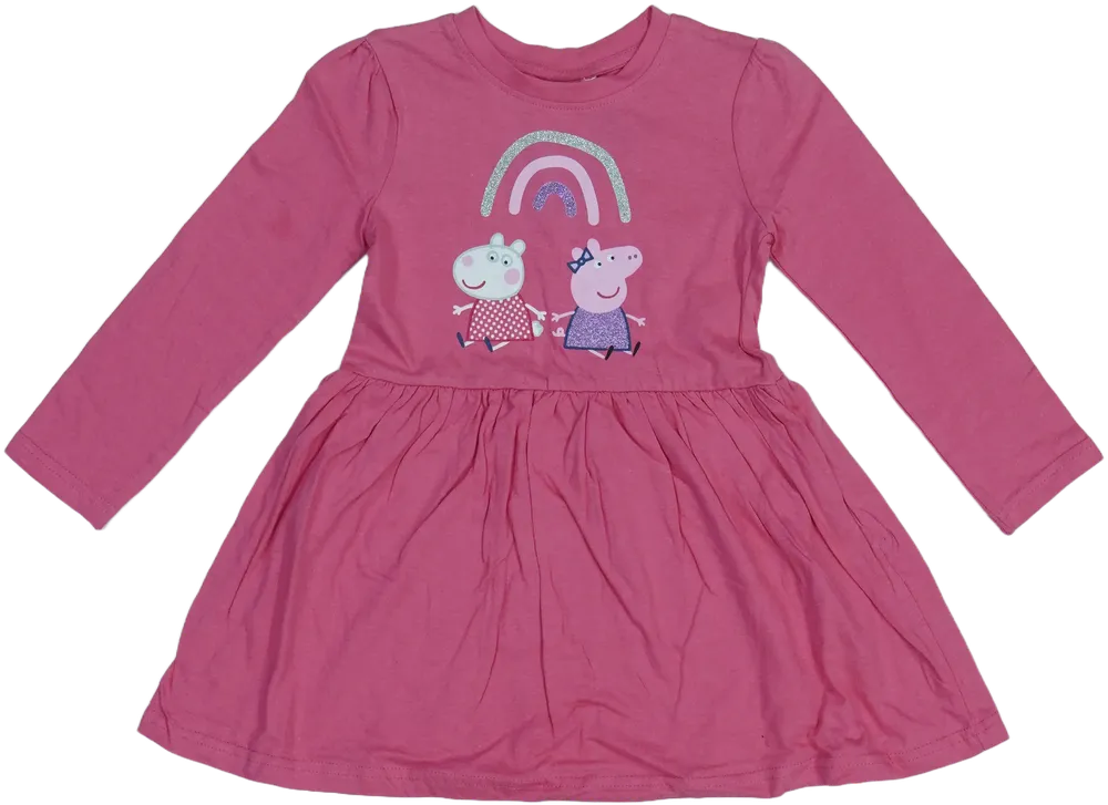 Rózsaszín Peppa Pig Ruha EU 122 / UK 7 év / US 7 év/M