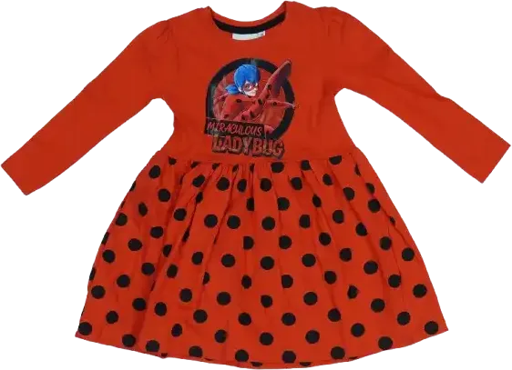 Piros Miraculous Ladybug Ruha EU 122 / UK 7 év / US 7 év/M