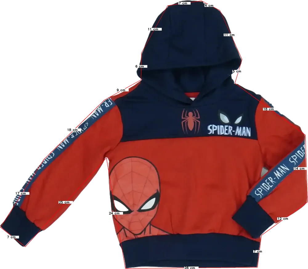 Többszínű Marvel Kapucnis pulóver EU 104 / UK 4 év / US 4T/XS