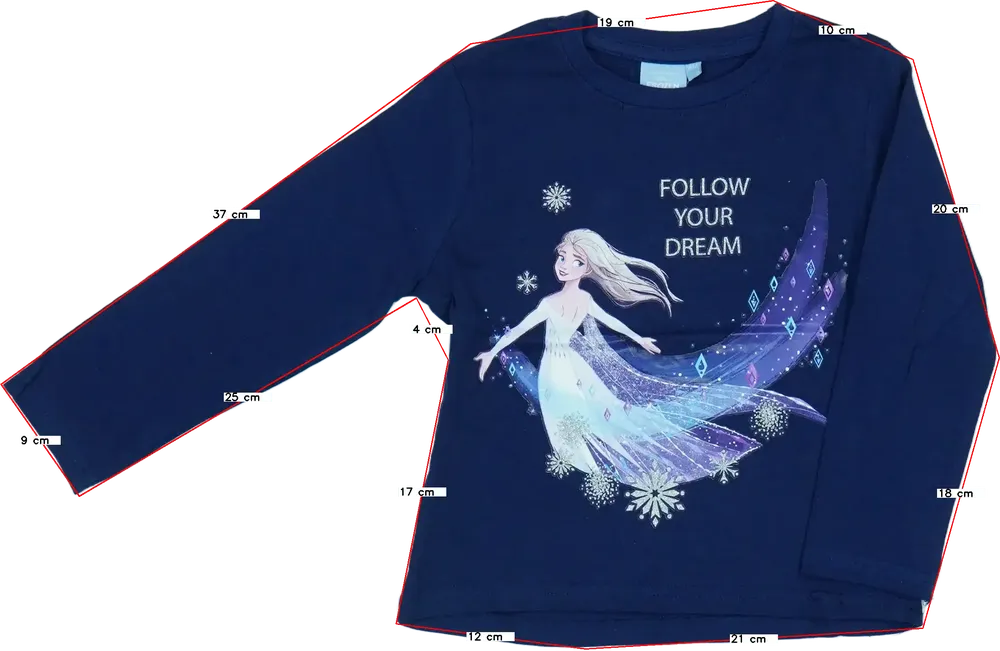 Kék Disney Hosszú ujjú felső EU 104 / UK 4 év / US 4T/XS