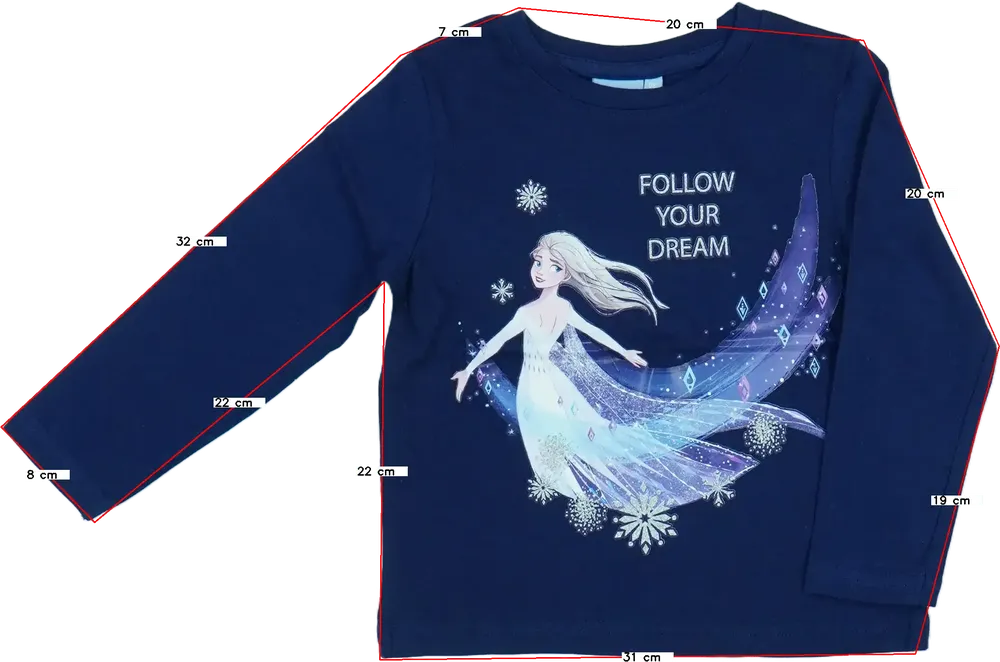 Kék Disney Hosszú ujjú felső EU 98 / UK 3 év / US 3T