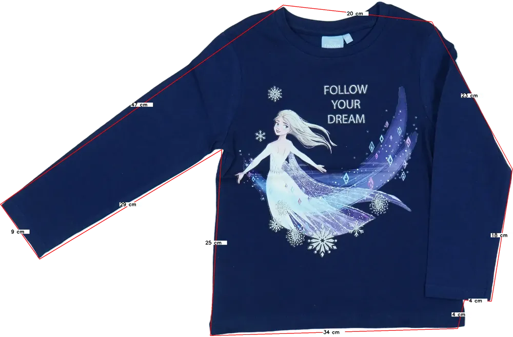 Kék Disney Hosszú ujjú felső EU 116 / UK 6 év / US 6 év/S