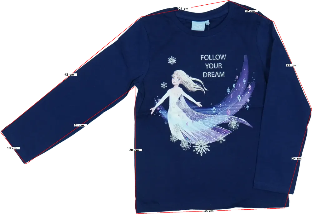 Kék Disney Hosszú ujjú felső EU 128 / UK 8 év / US 8 év/M