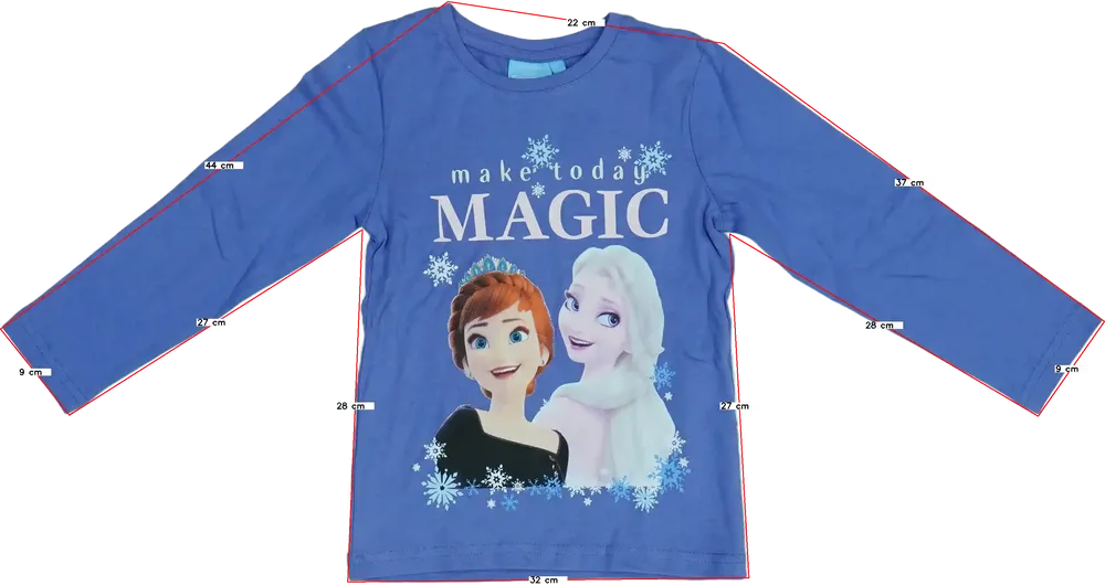 Lila Disney Hosszú ujjú felső EU 116 / UK 6 év / US 6 év/S