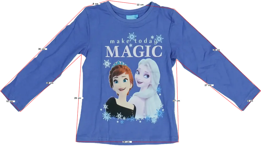 Lila Disney Hosszú ujjú felső EU 122 / UK 7 év / US 7 év/M